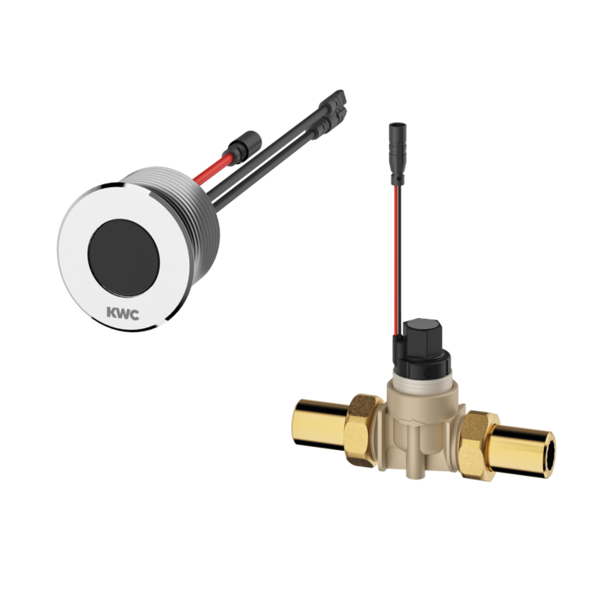 KWC F5E opto-elektroniskais sensors izlietnei ar vārstu aukstam vai iepriekš sajauktam ūdenim (2030062315 / F5EV1013)