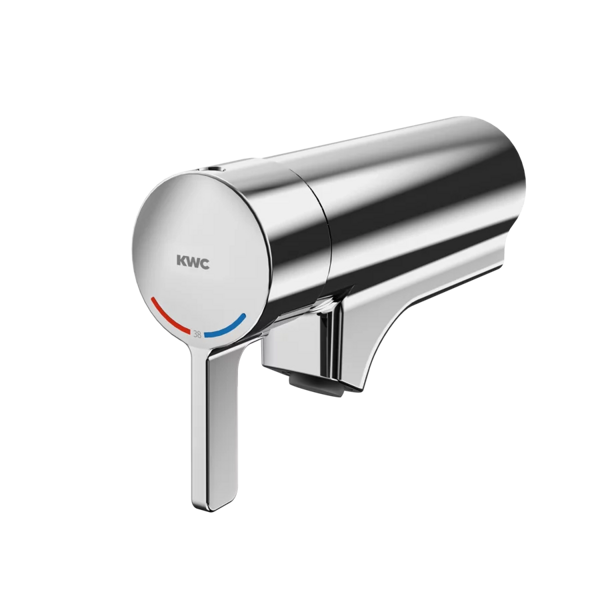 KWC F5L-Therm vien-sviras termostata izlietnes maisītājs sienas montāža, hroms (2030065268 / F5LT1033)