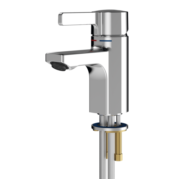 KWC F5L vien-sviras izlietnes ūdens maisītājs, 5.0 l/min, hroms (2030066466 / F5LM1033)