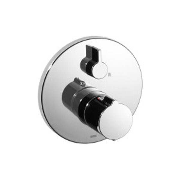 20.004.802.000 KWC iebūvētā vannas termostata maisītāja dekoratīvā daļa 2-izejas, hroms