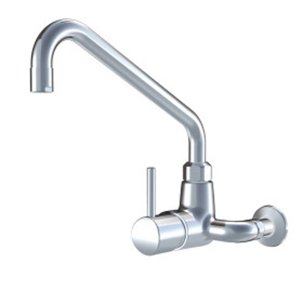 24.502.196.000 KWC GASTRO profesionālais virtuves izlietnes ūdens maisītājs no sienas A450 hroms