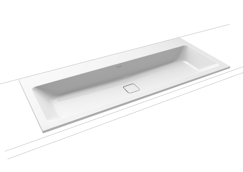Izlietne dubultā CONO 1200 x 500 x 14 mm, virsmā montējama, Mod.3082-D