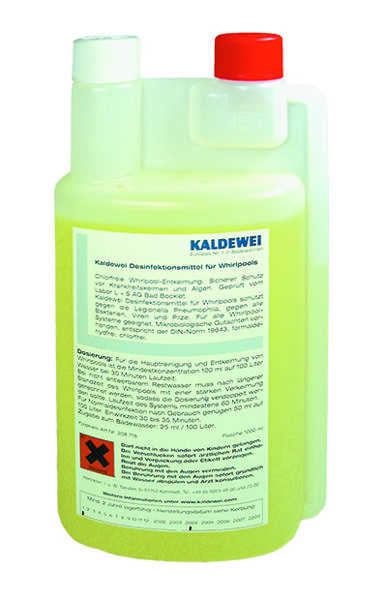 Dezinfekcijas līdzeklis hidromasāžas vannām 1000 ml, ar bērniem drošu vāciņu