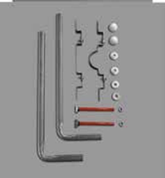 F84 A pair of brackets for wall hung WC or bidet