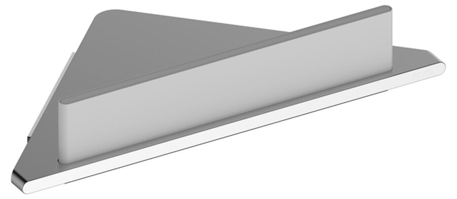 Edition 400 stūra dušas plaukts ar integrētu stikla tīrītāju silver anodized