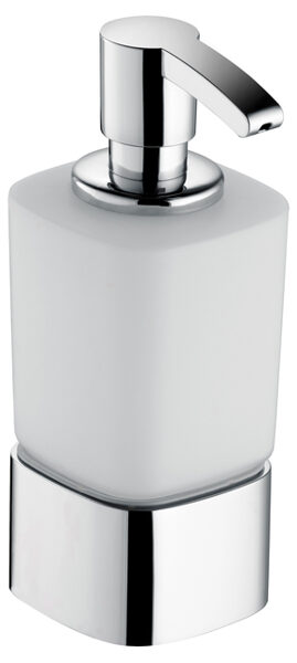 Elegance NEW putu-ziepju dozators ar turētāju, chrome-plated