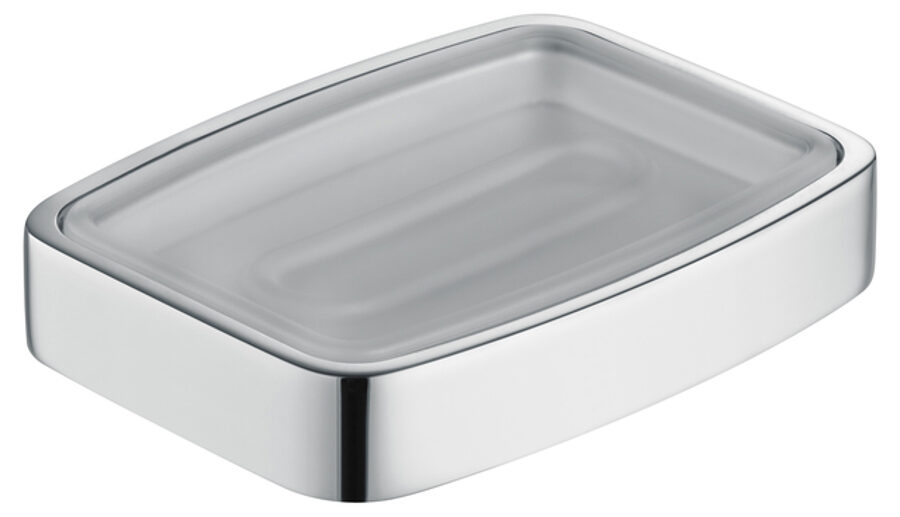 Elegance NEW kristāla ziepju trauks ar turētāju, chrome-plated