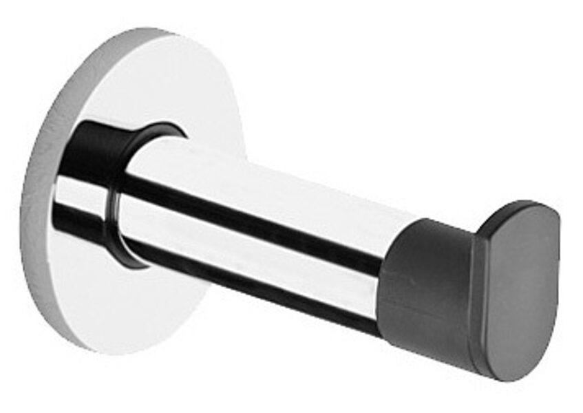 Plan dvieļu āķis ar integrētu durvju atduri 91 mm