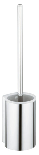 Plan Toilet brush set with synthetic insert white  chrome-plated