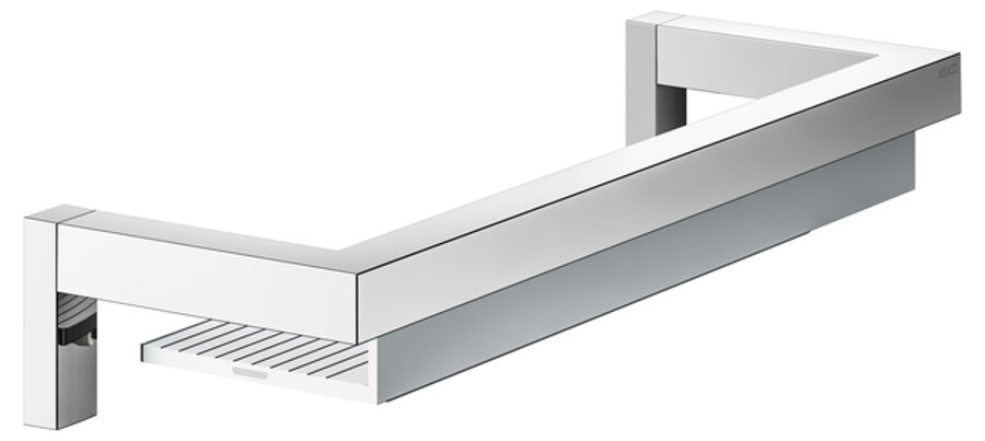 Edition 90 Square dušas plaukts ar integrētu stikla tīrītāju chrome-plated/aluminium