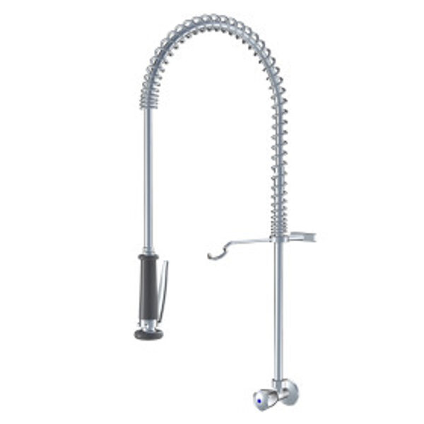 K.24.40.70.000C34 KWC GASTRO profesionālais virtuves izlietnes ūdens maisītājs no sienas iepriekš sajauktam ūdenim, hroms