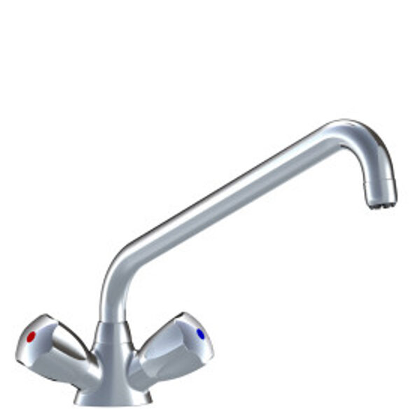 K.24.41.24.000C02 KWC GASTRO profesionālais virtuves izlietnes ūdens maisītājs A300 hroms