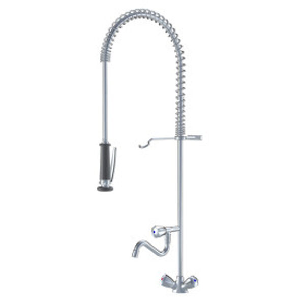 K.24.41.61.000C06 KWC GASTRO profesionālais virtuves izlietnes ūdens maisītājs A180 hroms