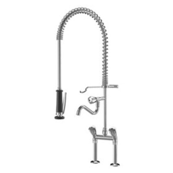 K.24.42.61.000C71 KWC GASTRO profesionālais virtuves izlietnes ūdens maisītājs A180 hroms