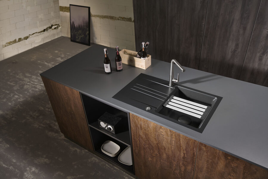 KARA 85 F Virtuves izlietne 826x486mm