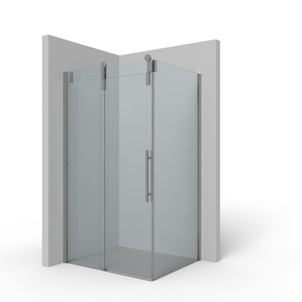 PIANA SLIDE VARIO bīdāmas 2-daļīgas dušas durvis, fiksētais segments kreisajā pusē, montāžai ar fiksētu sienu