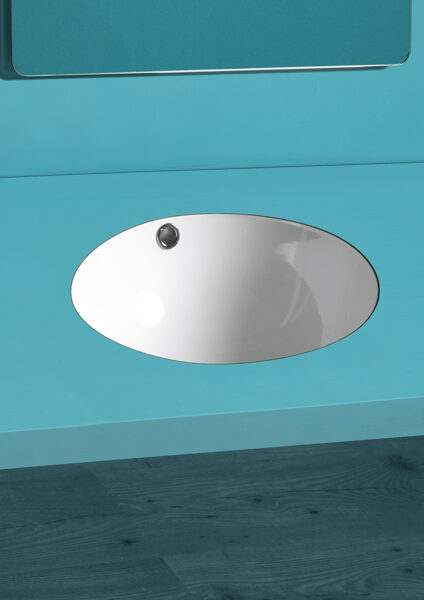 S54 izlietne pabūvējama zem virsmas 425xh190mm, balta