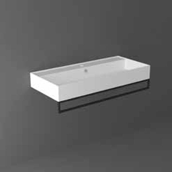 AGF101 AGILE Priekšpusē uzstādāms dvieļu turētājs 101xh10cm izlietnei AG101 melns matēts