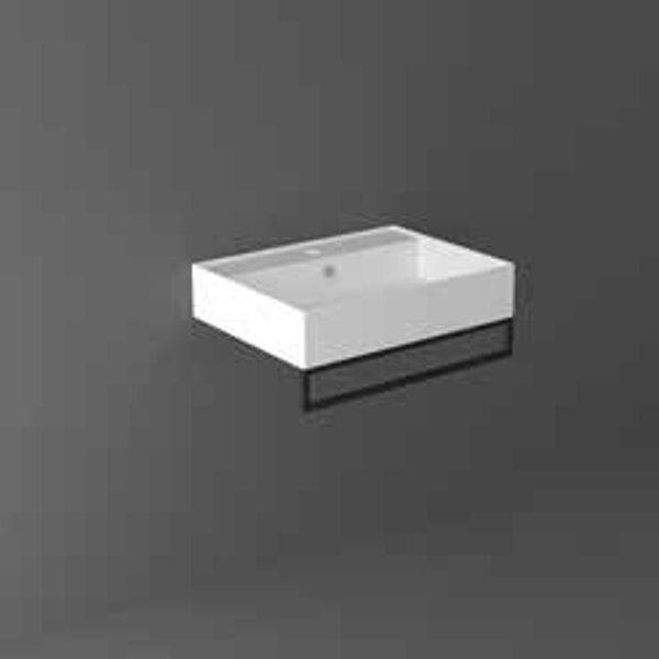 AGF61 AGILE Priekšpusē uzstādāms dvieļu turētājs 61xh10cm izlietnei AG61 melns matēts