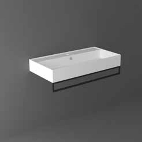 AGF91 AGILE Priekšpusē uzstādāms dvieļu turētājs 91xh10cm izlietnei AG91 melns matēts