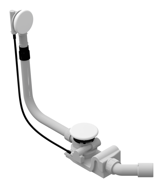 Vannas sifons ar emaljētu noplūdi un pārplūdi KA 4040