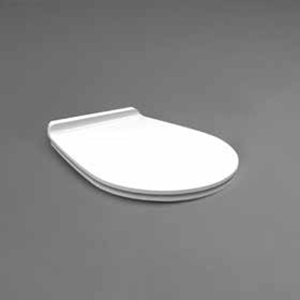 VI003 VIGNONI WC poda sēdriņķis ar vāku, balts ar hromētām eņģēm, quick-release