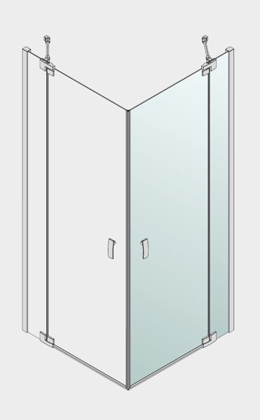 Palme Valletta XO dušas stūra durvis uz fiksēta segmenta, labā vai kreisā puse