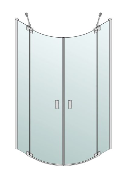 Palme Valletta XO dušas stūris 1/4 apļa