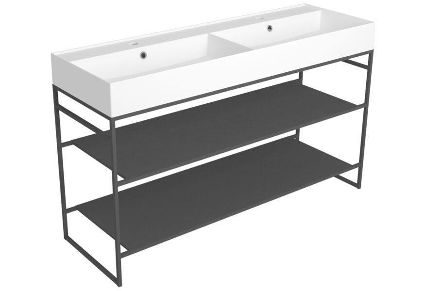 AGSA141D Brīvi stāvošs rāmis 1400x455xh720mm izlietnei AG141D melns matēts