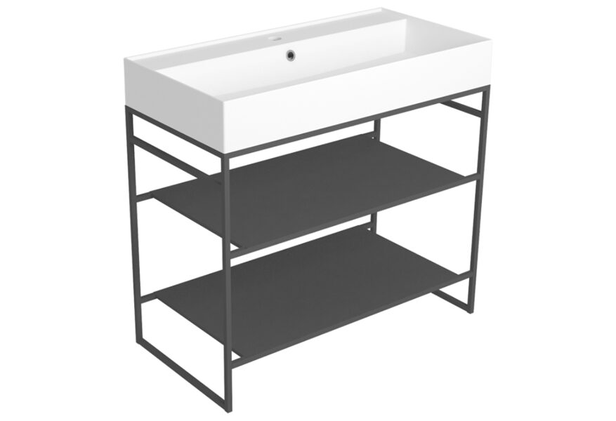 AGSA91 Brīvi stāvošs rāmis 900x455xh720mm izlietnei AG91 melns matēts