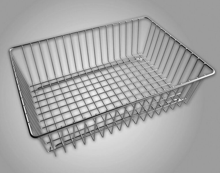 0810 Nerūsējošā tērauda trauku grozs izlietnēm Centra 90