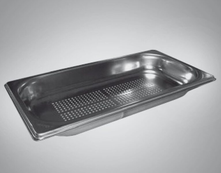 0836 Gastronorm trauks 1/3 perforēts, nerūsējošais tērauds, 40 mm dziļš, izlietnēm Mera 16 U / 24 / 24 F / 24 F/o