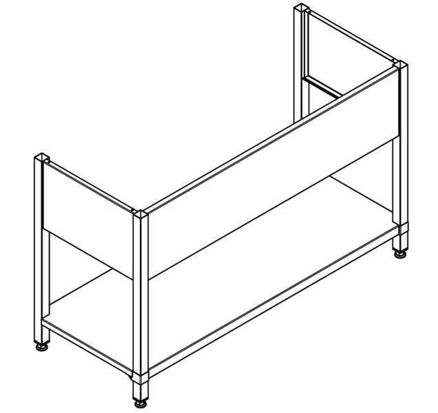 KWC MAXIMA rāmis komercizlietnēm: MAXS112-140 / MAXS117-140, nerūsējošais tērauds (2000057106 / MAXF140-60)