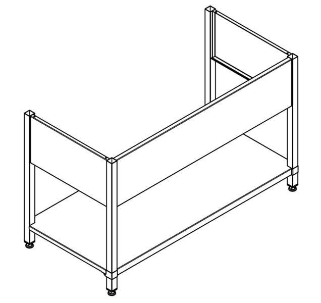 KWC MAXIMA rāmis komercizlietnēm: MAXL112-140 / MAXL117-140, nerūsējošais tērauds (2000057108 / MAXF140-70)