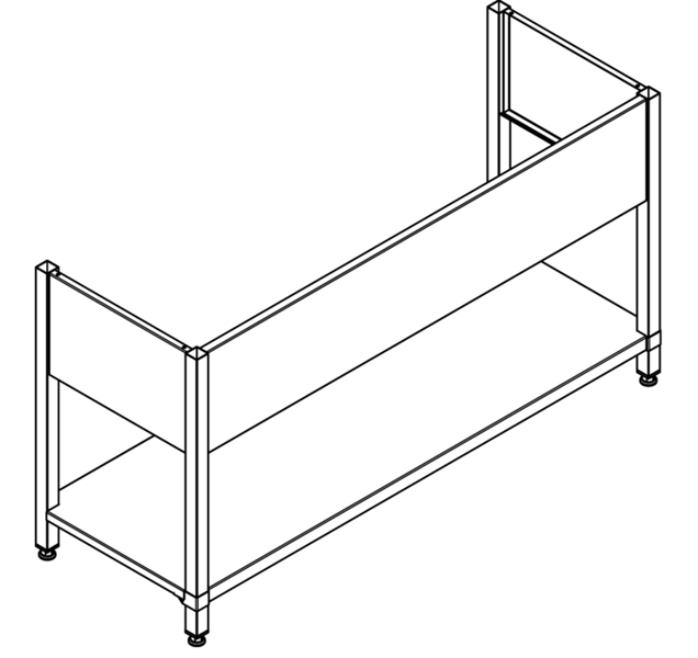 KWC MAXIMA rāmis komercizlietnēm: MAXS212-160 / MAXS217-160, nerūsējošais tērauds (2000057112 / MAXF160-60)