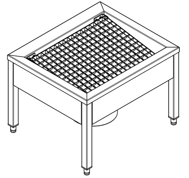 KWC SIRIUS Apavu un zābaku tīrīšanas iekārta 700x500x600mm, nerūsējošais tērauds (2000100354 / SIRX711C)