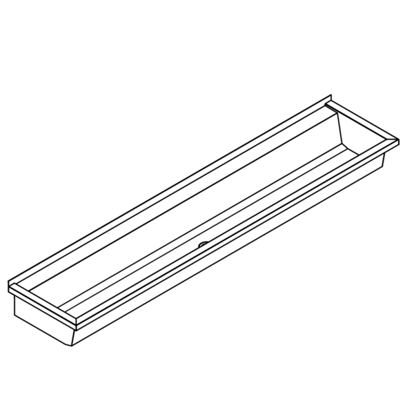 KWC PLANOX izlietne 2100x210x442mm, nerūsējošais tērauds (2030046739 / PL21T)