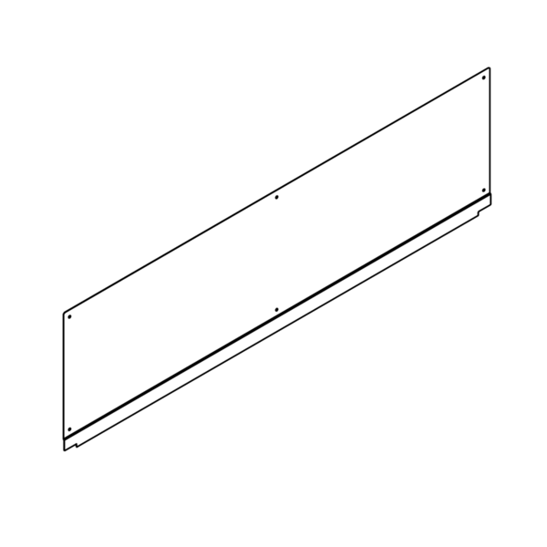 KWC PLANOX aizsargsieniņa 1400x400x3mm, nerūsējošais tērauds (2030049941 / PL14SB)