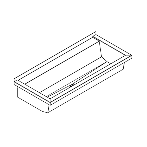 KWC PLANOX izlietne 1000x442x210mm, nerūsējošais tērauds (2030052439 / PL10T)