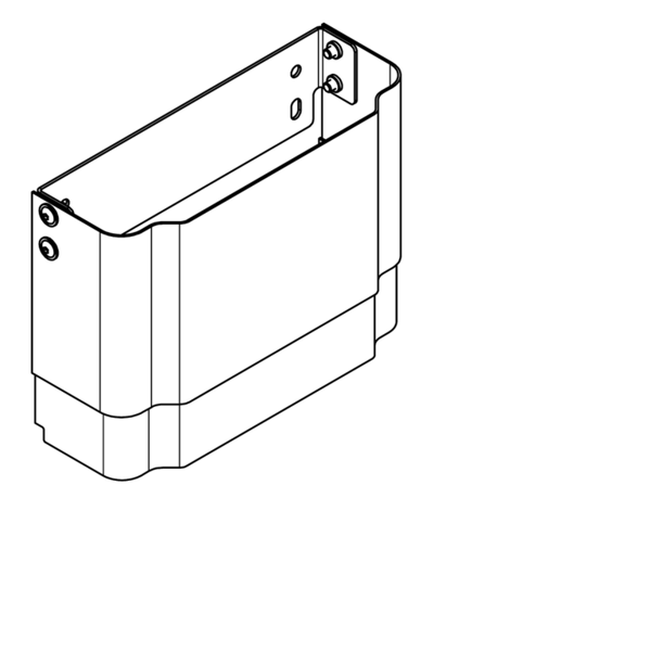 ACXX2011 Korpusa pagarinājums no nerūsējošā tērauda, regulējams augstums, F5 dušas paneļiem (2030057066 / ACXX2011)