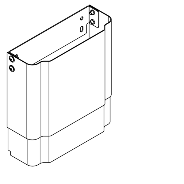 ACXX2012 Korpusa pagarinājums no nerūsējošā tērauda, regulējams augstums, F5 dušas paneļiem (2030057067 / ACXX2012)