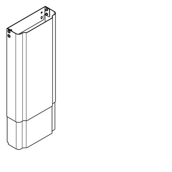 ACXX2014 Korpusa pagarinājums no nerūsējošā tērauda, regulējams augstums, F5 dušas paneļiem (2030057069 / ACXX2014)