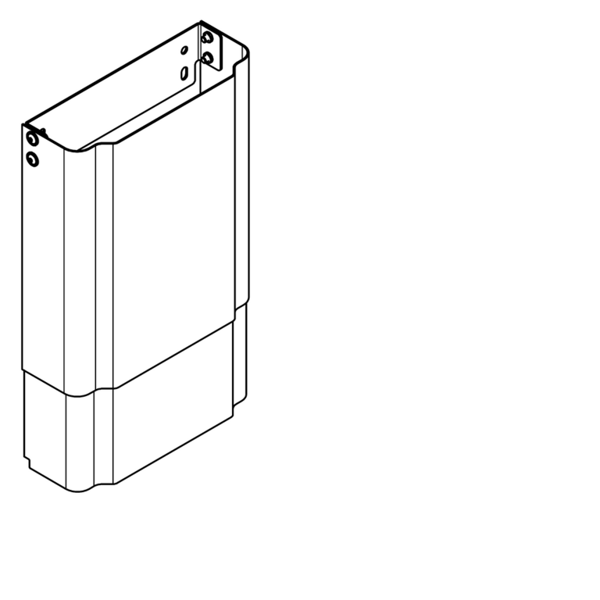 ACXX2018 no nerūsējošā tērauda, pulverkrāsots Alpu baltā krāsā, regulējams augstums, piemērots F5 dušas paneļiem. (2030057073 / ACXX2018)