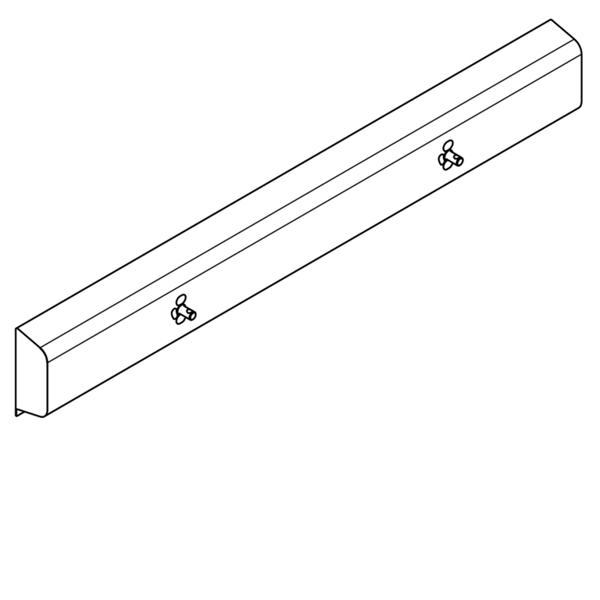 KWC Armatūras bloks gatavs savienošanai ar 2 mazgāšanas vietām 600mm, montāžai pie sienas, karstā un aukstā ūdens pieslēgšanai no labās vai kreisās puses aizmugurē.Fitting unit 1200x173x72mm
