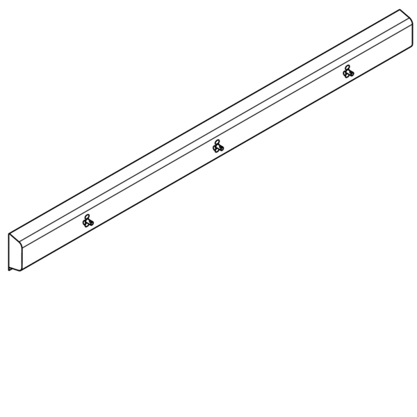 KWC Armatūras bloks gatavs savienošanai ar 3 mazgāšanas vietām 700mm, montāžai pie sienas, karstā un aukstā ūdens pieslēgšanai no labās vai kreisās puses aizmugurē. 2100x173x72mm