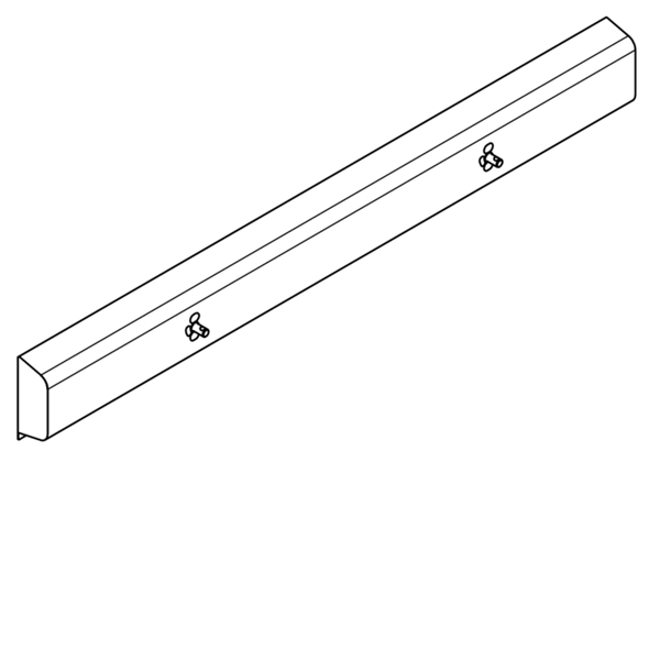 KWC Armatūras bloks gatavs savienošanai ar 2 mazgāšanas vietām 700mm, montāžai pie sienas, karstā un aukstā ūdens pieslēgšanai no labās vai kreisās puses aizmugurē. 1400x173x72mm