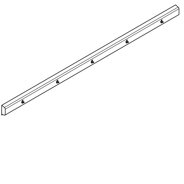 KWC Armatūras bloks gatavs savienošanai ar 5 mazgāšanas vietām 700mm, montāžai pie sienas, pieslēgšanai karstajam un aukstajam ūdenim no labās vai kreisās puses aizmugurē. 3500x173x72mm