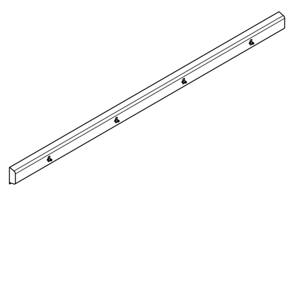 KWC Armatūras bloks gatavs savienošanai ar 4 mazgāšanas vietām 800mm, montāžai pie sienas, karstā un aukstā ūdens pieslēgšanai no labās vai kreisās puses aizmugurē. 3200x173x72mm