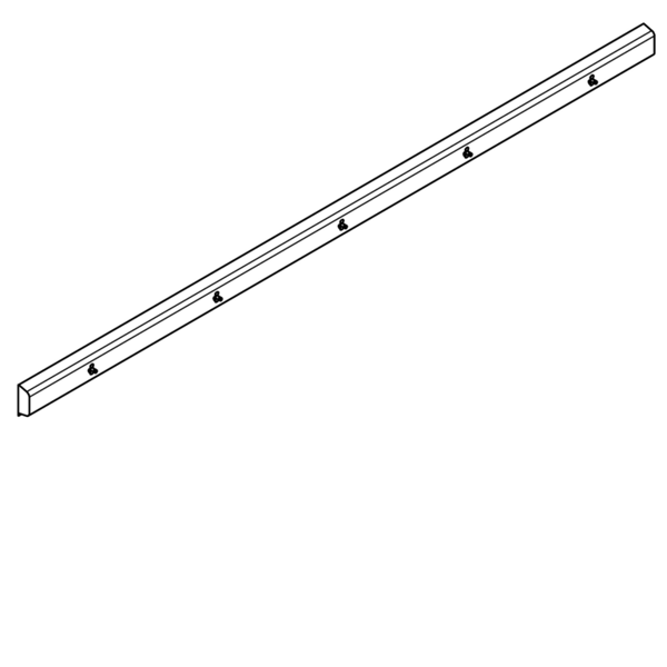 KWC Armatūras bloks gatavs savienošanai ar 5 mazgāšanas vietām 800mm, montāžai pie sienas, karstā un aukstā ūdens pieslēgšanai no labās vai kreisās puses aizmugurē. 4000x173x72mm