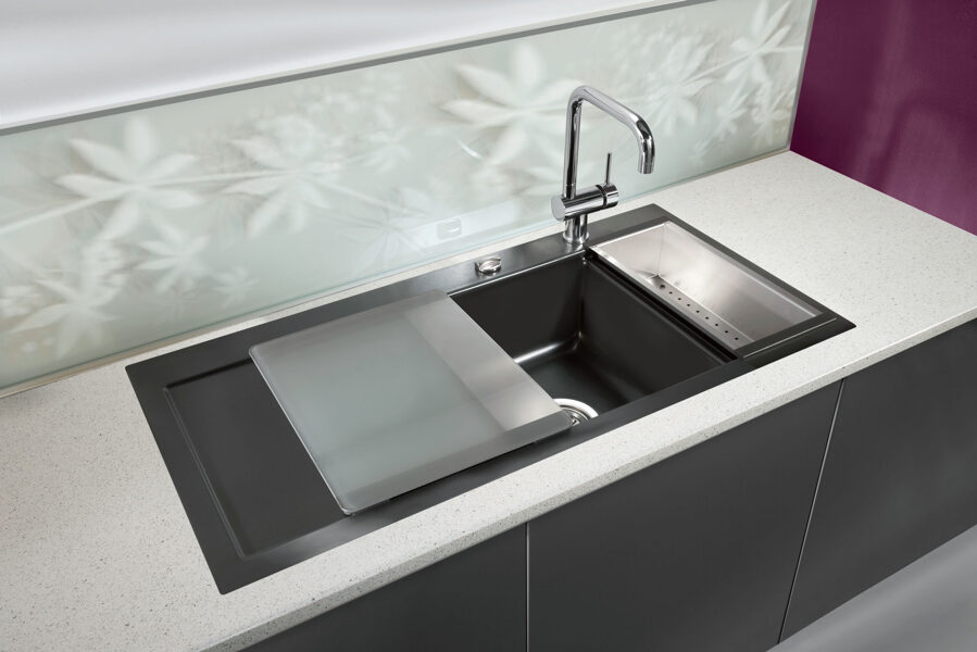 MERA 100 F R Virtuves izlietne 976x486mm ar bļodu labajā pusē